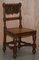 Hand Carved Walnut Gothic Revival Dining Chairs, 1840s, Set of 8 15