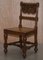 Hand Carved Walnut Gothic Revival Dining Chairs, 1840s, Set of 8 5
