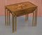 French Bronze Pressed Nesting Tables, 1920s, Set of 3 3