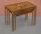 French Bronze Pressed Nesting Tables, 1920s, Set of 3, Image 3