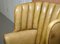 Regency Fluted Barrel-Back Leather Wing Armchair and Matching Stool, 1810s, Set of 2 9