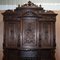 Dutch Hand-Carved Solid Oak Cupboard with Drawers 9