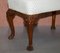 Fully Restored George III Style Hand Carved Bench or Stool with Lion's Paw Feet 4