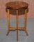 Antique Japanese Inlaid Hardwood Shibayama Side Table Depicting Lovers 11