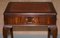 Small Oxblood Leather Topped Hardwood Writing Desk or Large Side Table, Image 7