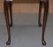 Small Oxblood Leather Topped Hardwood Writing Desk or Large Side Table, Image 12