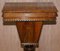 Burr Walnut & Tunbridge Inlaid Sewing Box Table with Carved Feet 13
