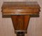 Burr Walnut & Tunbridge Inlaid Sewing Box Table with Carved Feet, Image 13