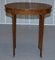 Victorian Sheraton Inlaid Oval Side Table in Walnut 15
