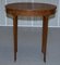 Victorian Sheraton Inlaid Oval Side Table in Walnut, Image 15