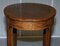 Victorian Sheraton Inlaid Oval Side Table in Walnut 14