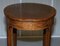 Victorian Sheraton Inlaid Oval Side Table in Walnut, Image 14