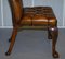 Leather Chesterfield Dining Chairs with Claw & Ball Feet, Set of 6, Image 10
