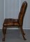 Leather Chesterfield Dining Chairs with Claw & Ball Feet, Set of 6 14