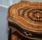 Ebonisierter Napoleon III Beistelltisch aus Obstholz mit Intarsien & Intarsien aus Messing mit Galerie aus Messing 5
