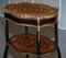 Napoleon III Ebonised and Inlaid Three-Tier Side Table in Fruitwood with Brass Gallery 16