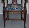 Tabard Bench & Armchairs in William Morris Upholstery by Richard Norman Shaw, Set of 3, Image 8