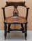 Eton College Victorian Walnut Captains Chairs, Set of 6 3