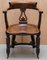 Eton College Victorian Walnut Captains Chairs, Set of 6, Image 3