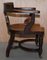 Eton College Victorian Walnut Captains Chairs, Set of 6, Image 16