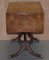Large Extendable Occasional Games Table in Burr Walnut, Image 11