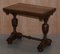 Dutch Hand-Carved Solid Oak Side Table, Image 3