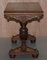 Dutch Hand-Carved Solid Oak Side Table 11