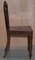 Victorian Gothic Oak Steeple Back Dining Chairs, 1890s, Set of 6, Image 8