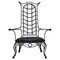 Gothic Iron Throne Armchair, Image 1