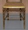 Giltwood Bamboo Regency Bergere Chairs, Set of 2 19