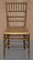 Giltwood Bamboo Regency Bergere Chairs, Set of 2 15