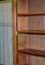 Light Hardwood Secrétaire Bookcase with Brown Leather Surface 10