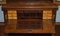 Light Hardwood Secrétaire Bookcase with Brown Leather Surface 11