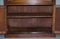 Light Hardwood Secrétaire Bookcase with Brown Leather Surface, Image 14