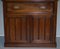 Light Hardwood Secrétaire Bookcase with Brown Leather Surface, Image 7