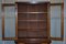 Light Hardwood Secrétaire Bookcase with Brown Leather Surface 9