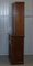 Light Hardwood Secrétaire Bookcase with Brown Leather Surface 17