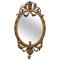 Gilt Framed Girandole Mirror with Carved Cherubs, 1800s, Image 1