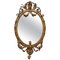 Vergoldeter gerahmter Girandole Spiegel mit geschnitzten Engelchen, 1800er 1