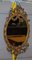Vergoldeter gerahmter Girandole Spiegel mit geschnitzten Engelchen, 1800er 2