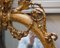 Espejo Girandole con marco dorado y querubines tallados, década de 1800, Imagen 5