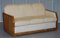 Art Deco Walnut & Cream Leather Sofa & Armchairs by Harry & Lou Epstein, Set of 3 14