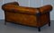 Victorian Leather Chesterfield Club Sofa with Kilim Seat 14