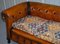 Divano Chesterfield vittoriano in pelle con seduta Kilim, Immagine 6