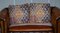 Sofá Chesterfield victoriano de cuero teñido a mano, Imagen 18