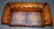 Sofá Chesterfield victoriano de cuero teñido a mano, Imagen 4