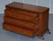 Panelled Hardwood Chests of Drawers with Ornately Carved Bases, Set of 3 9