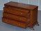 Panelled Hardwood Chests of Drawers with Ornately Carved Bases, Set of 3, Image 9