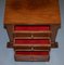 Panelled Hardwood Chests of Drawers with Ornately Carved Bases, Set of 3 20