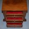 Panelled Hardwood Chests of Drawers with Ornately Carved Bases, Set of 3, Image 20